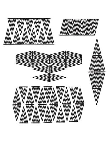 STM-T1 Medium tall Triangle Stamp design 1