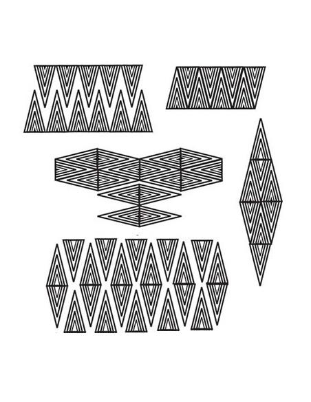 STM-T1 Medium tall Triangle Stamp design 1
