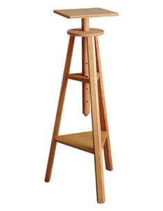Caballete escultor 48x100-130cm base 34x34cm