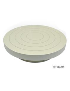 Torneta de fundición blanca 18cm baja