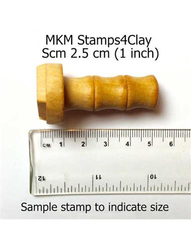 SCM-105 Stamp Skull with Cross Bones 2.5cm