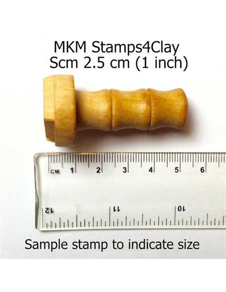 SCM-105 Stamp Skull with Cross Bones 2.5cm