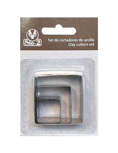 Set de cortadores SIO-2 Cuadrado 3 pcs