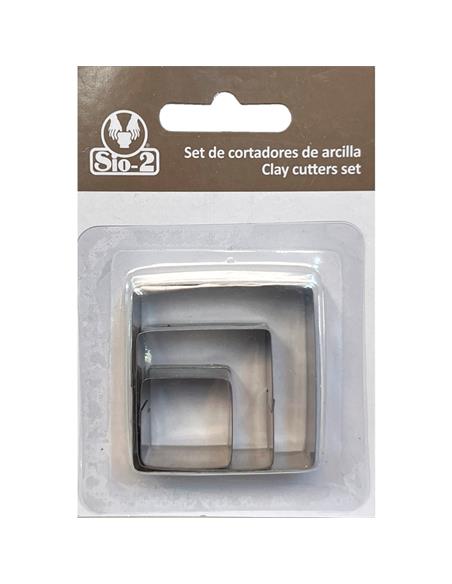 Set de cortadores SIO-2 Cuadrado 3 pcs