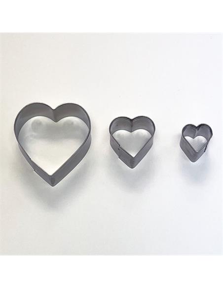 Set de cortadores SIO-2 Corazón 3 pcs