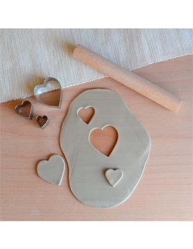 Set de cortadores SIO-2 Corazón 3 pcs