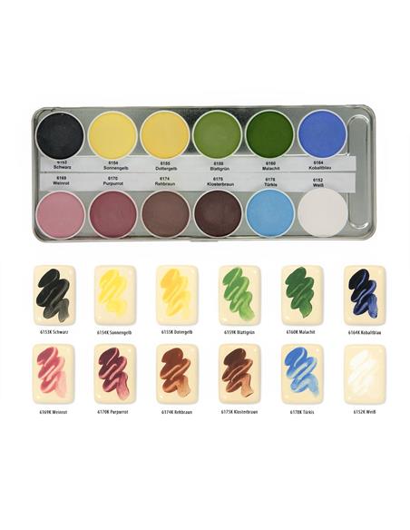 Acuarelas Colores decorativos caja 12ud